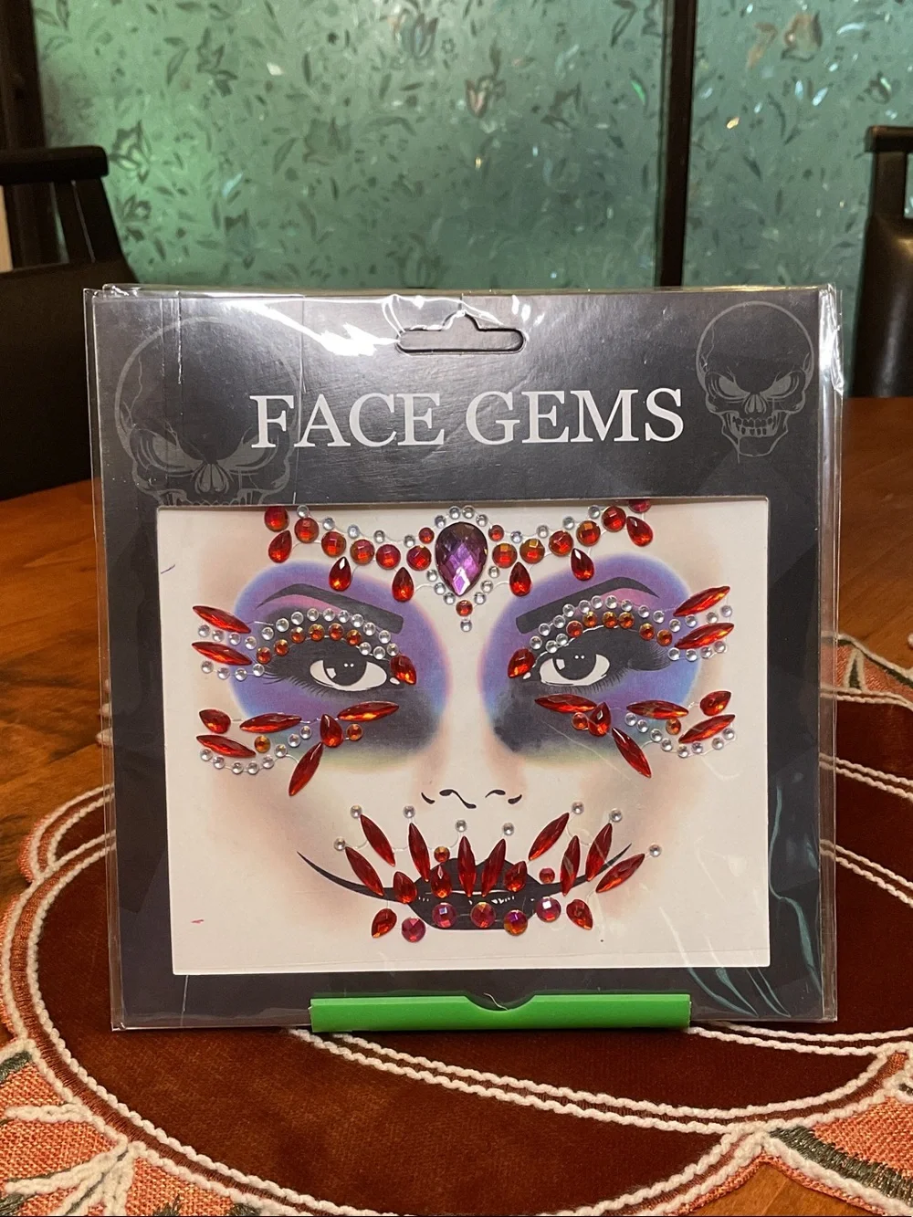 Decorative Gemstone Sticker Set — Red & Purple